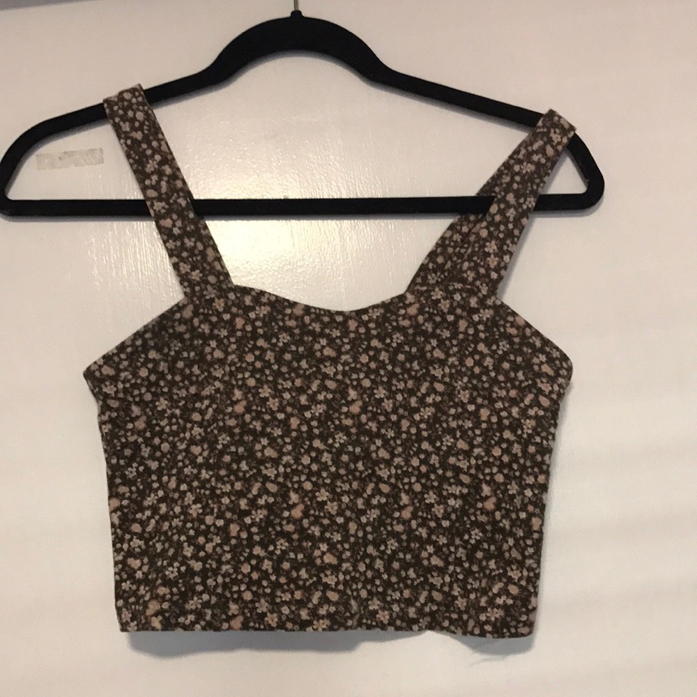 Brandy Melville Floral Crop Top